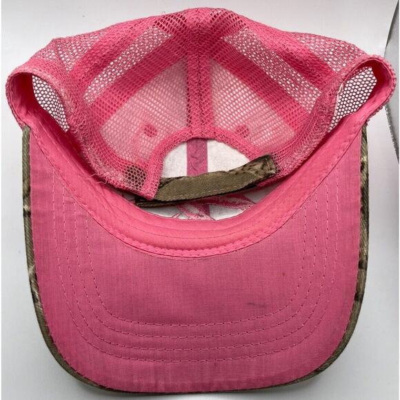 Duck Commander Trucker Hat Cap Pink Camo Strapback Adjustable Camouflage Outdoor - Picture 3 of 4